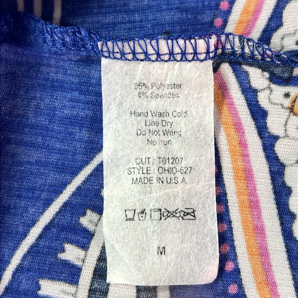 2 B Together EC dress featuring a blue paisley pattern with pink & white accents - Picture 6 of 6
